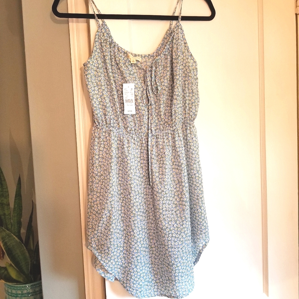 Brand new PacSun blue summer day dress with flowers